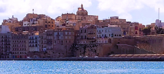 View from Valletta harbour of 3 cities, Malta