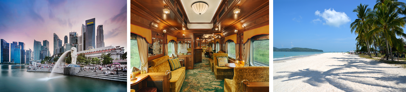 Singapore & Malaysia Coastal tour by luxury rail