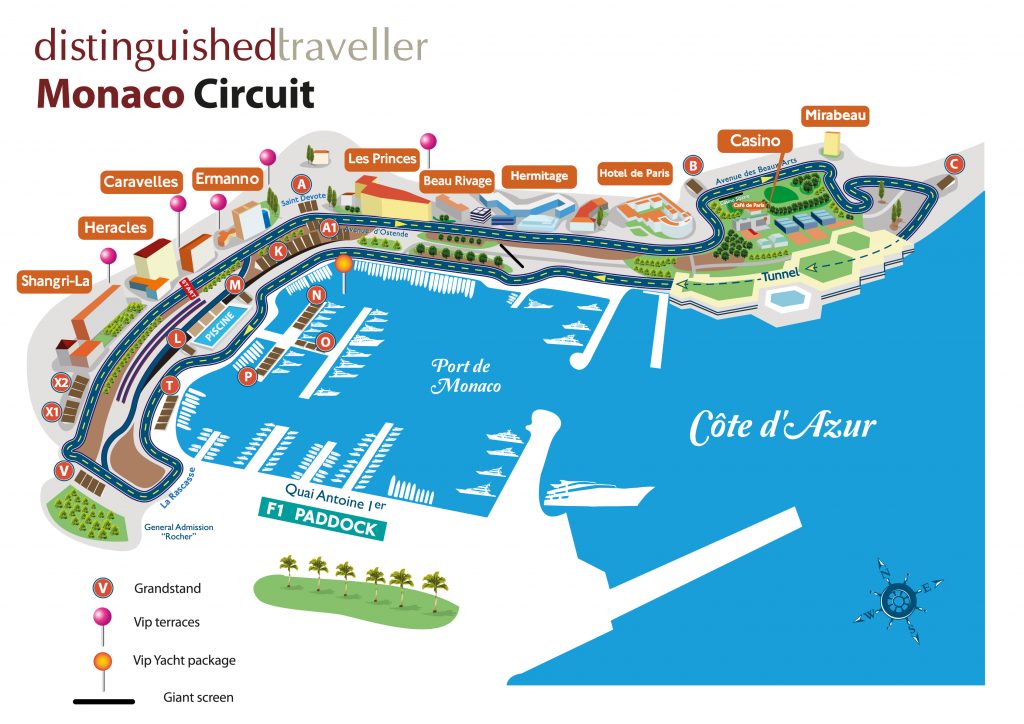 Monaco Grand Prix Map Circuit