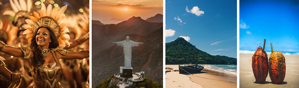 Brazil - Rio Carnival to Coastline. Christ the Redeemer beach stay